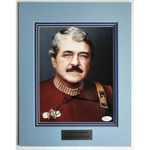 James Doohan Signed 8X10 Photo Collage Matted JSA COA Autograph Star Trek