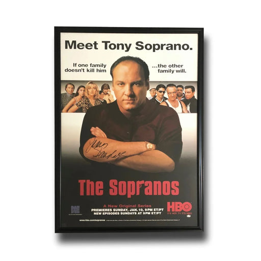 James Gandolfini Signed 27x40 Sopranos Movie Poster JSA COA Autograph Tony