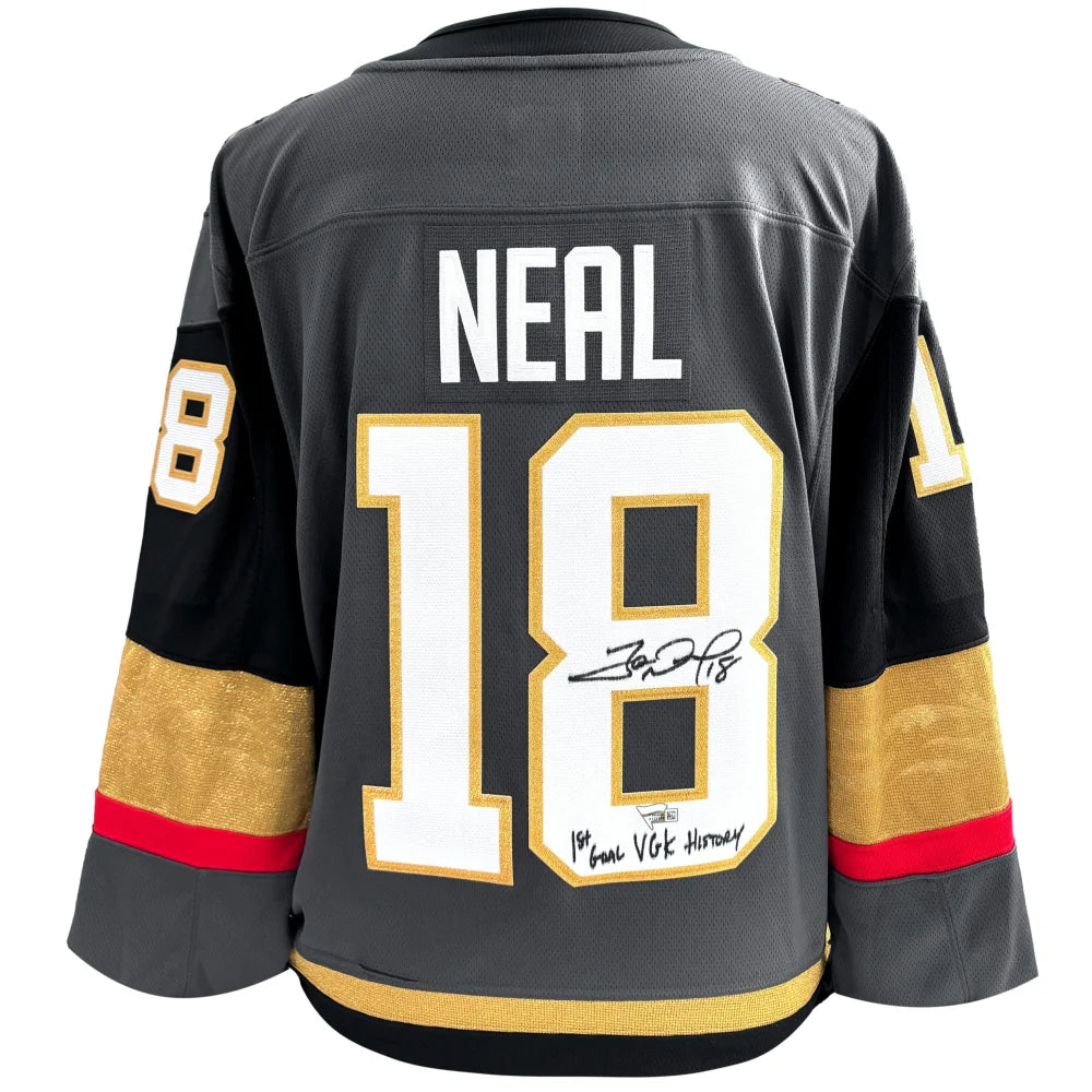 James Neal Autographed Vegas Golden Knights Jersey Inscribed 1st Goal Signed COA