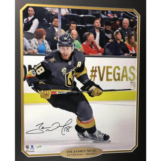 James Neal Signed 16X20 ’1st VGK Goal’ Photo Framed COA Vegas Golden Knights Autograph