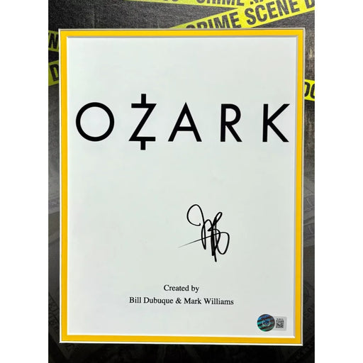 Jason Bateman Autographed Script Ozark Framed Collage BAS COA Photo Netflix