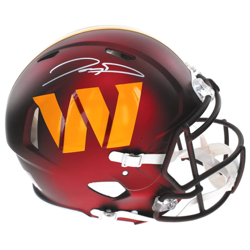 Jayden Daniels Autographed Commanders F/S Authentic Speed Helmet Fanatics Signed