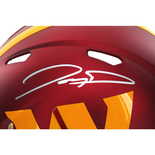 Jayden Daniels Autographed Commanders F/S Authentic Speed Helmet Fanatics Signed