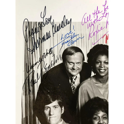 The Jeffersons Cast Signed 8X10 Photo JSA COA Autograph Rare Hemsley Sanford + 4