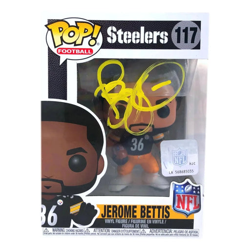 Jerome Bettis Autographed Funko Pop #117 JSA COA Pittsburgh Steelers Signed Bus