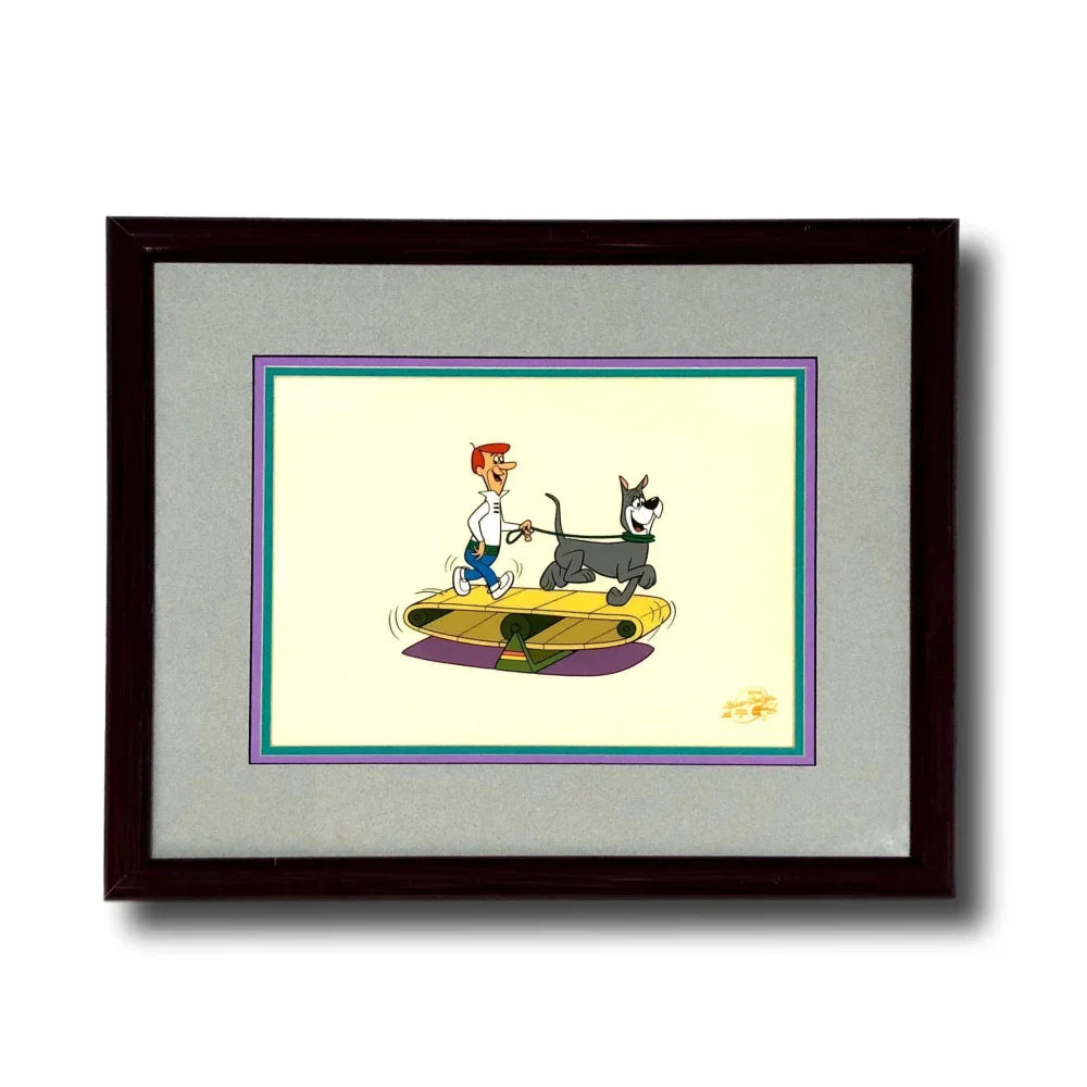 The Jetsons ’Satellite Stroll’ Hand Painted Animation Serigraph Cel Framed Art