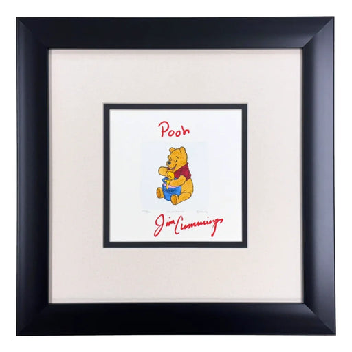 Jim Cummings Signed Winnie The Pooh Etching Art JSA Sowa & Reiser /500 Disney Autographed
