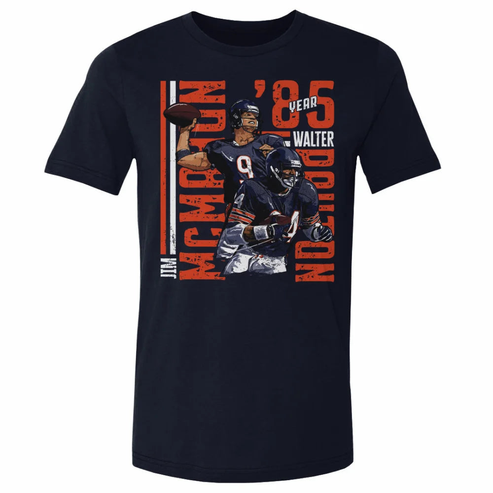 Jim McMahon & Walter Payton Chicago Duo WHT