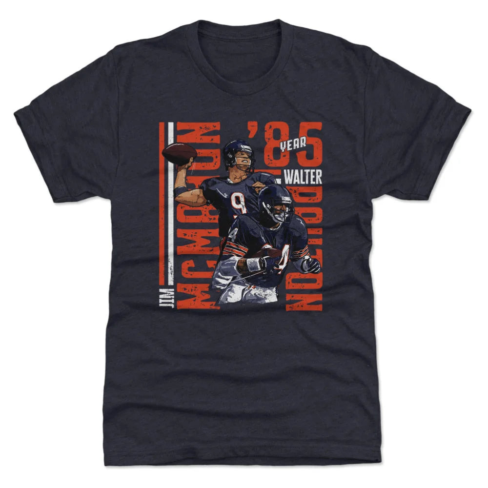 Jim McMahon & Walter Payton Chicago Duo WHT