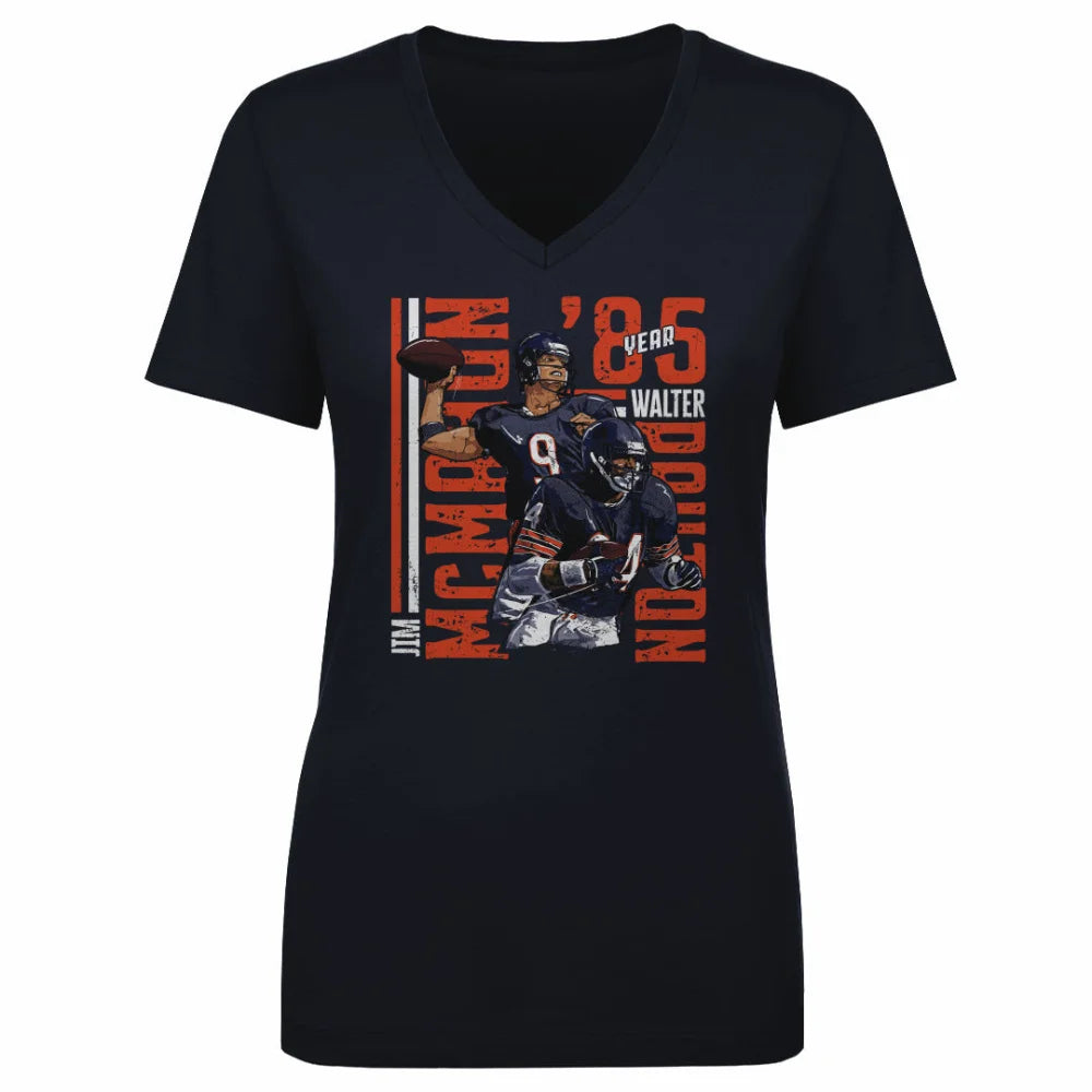Jim McMahon & Walter Payton Chicago Duo WHT