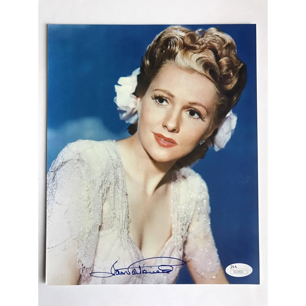 Joan Fontaine Signed 8X10 Photo JSA COA Autograph Rebecca Suspicion Nymph