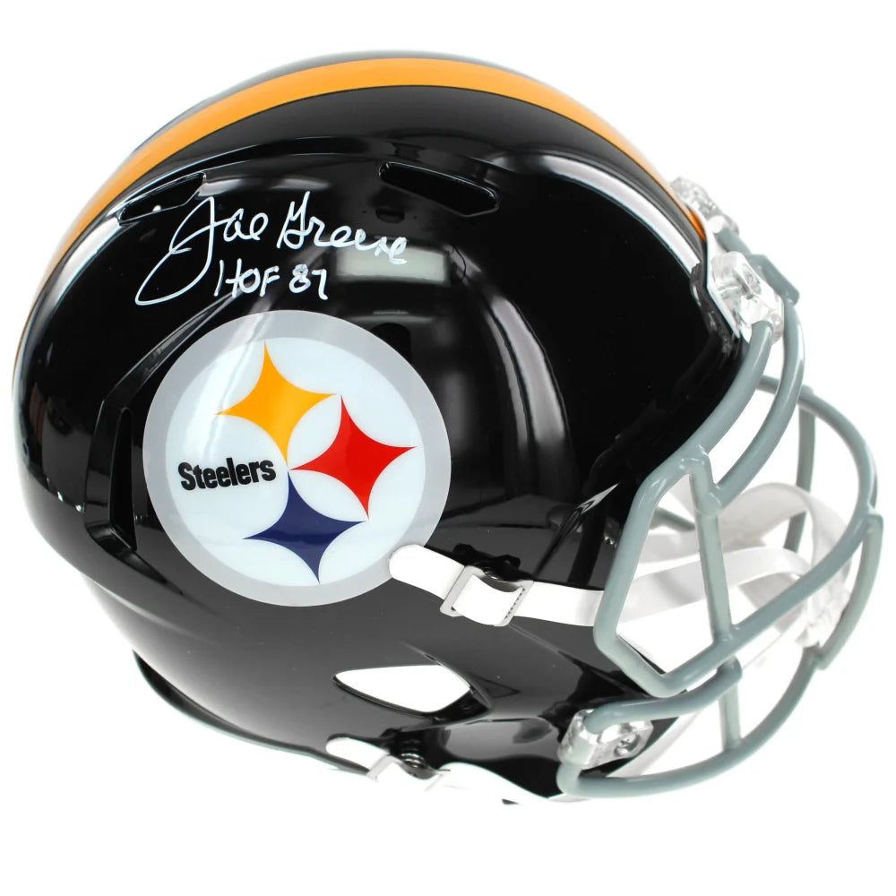 Joe Greene Autographed Pittsburgh Steelers Full Size Speed Helmet BAS Signed