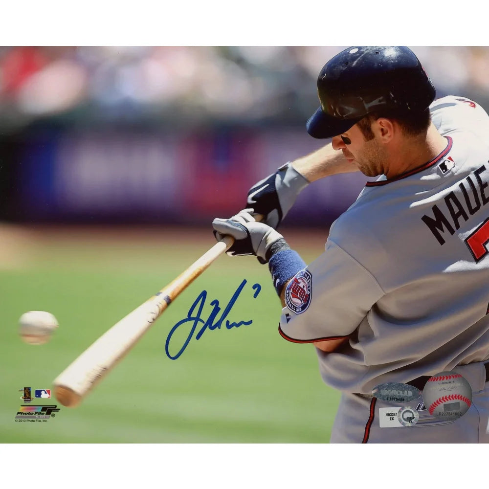 Joe Mauer Signed 8x10 Photo Minnesota Twins MLB COA Autograph Memorabilia