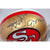 Joe Montana / Dwight Clark ’The Catch’ Diagram Signed JSA COA 49ers Helmet