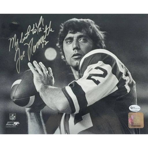 Joe Namath Signed 8X10 COA Online Authentics Autograph Jets Broadway Willie