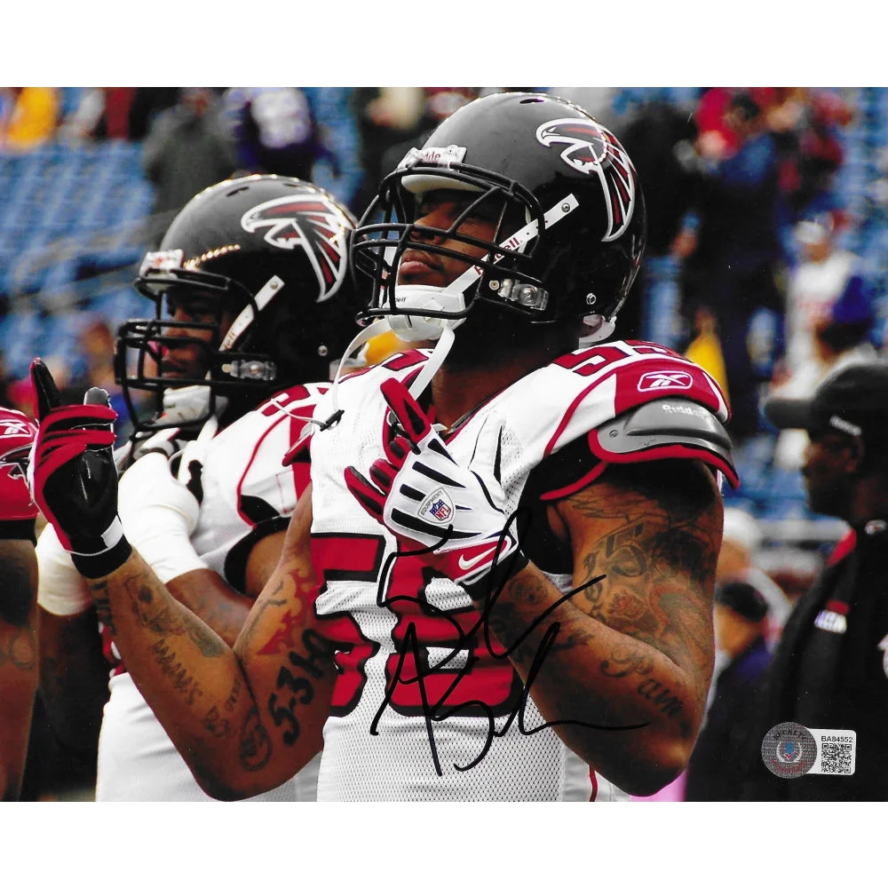 John Abraham Autographed 8x10 Photo Atlanta Falcons BAS COA Signed