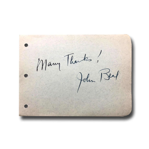 John Beal Hand Signed Album Page Cut JSA COA Autograph the Firm Actor