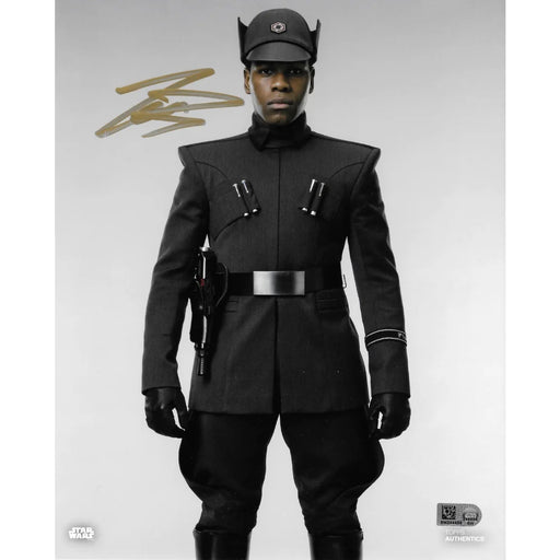 John Boyega Autographed 8x10 Photo Topps COA Star Wars Finn Soldier Signed