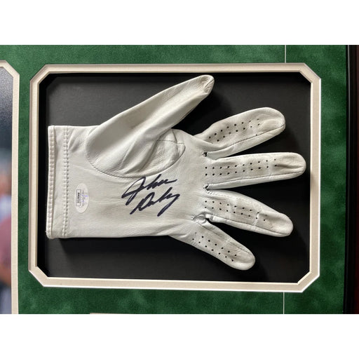 John Daly Signed & Game Played / Worn Golf Glove Framed JSA COA Autograph Cigarette Photo