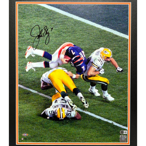 John Elway Autographed Denver Broncos 16x20 Helicopter Framed Photo BAS Signed