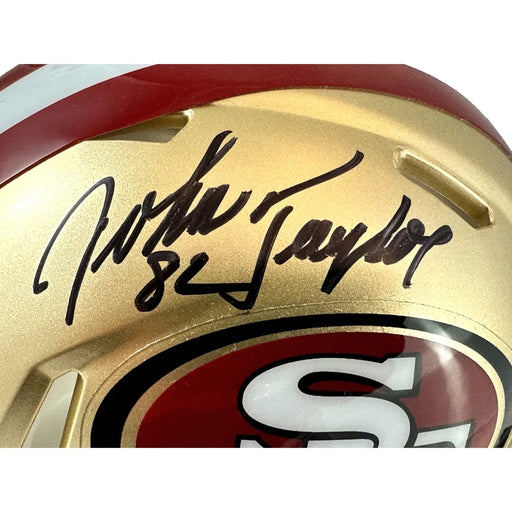 John Taylor Autographed San Francisco 49ers Speed Mini Helmet Signed BAS COA