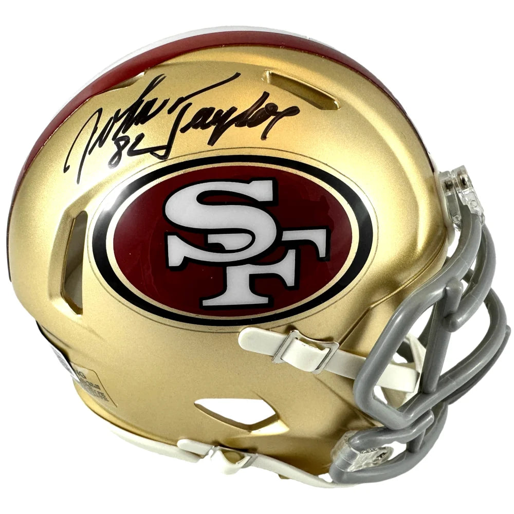 John Taylor Autographed San Francisco 49ers Speed Mini Helmet Signed BAS COA