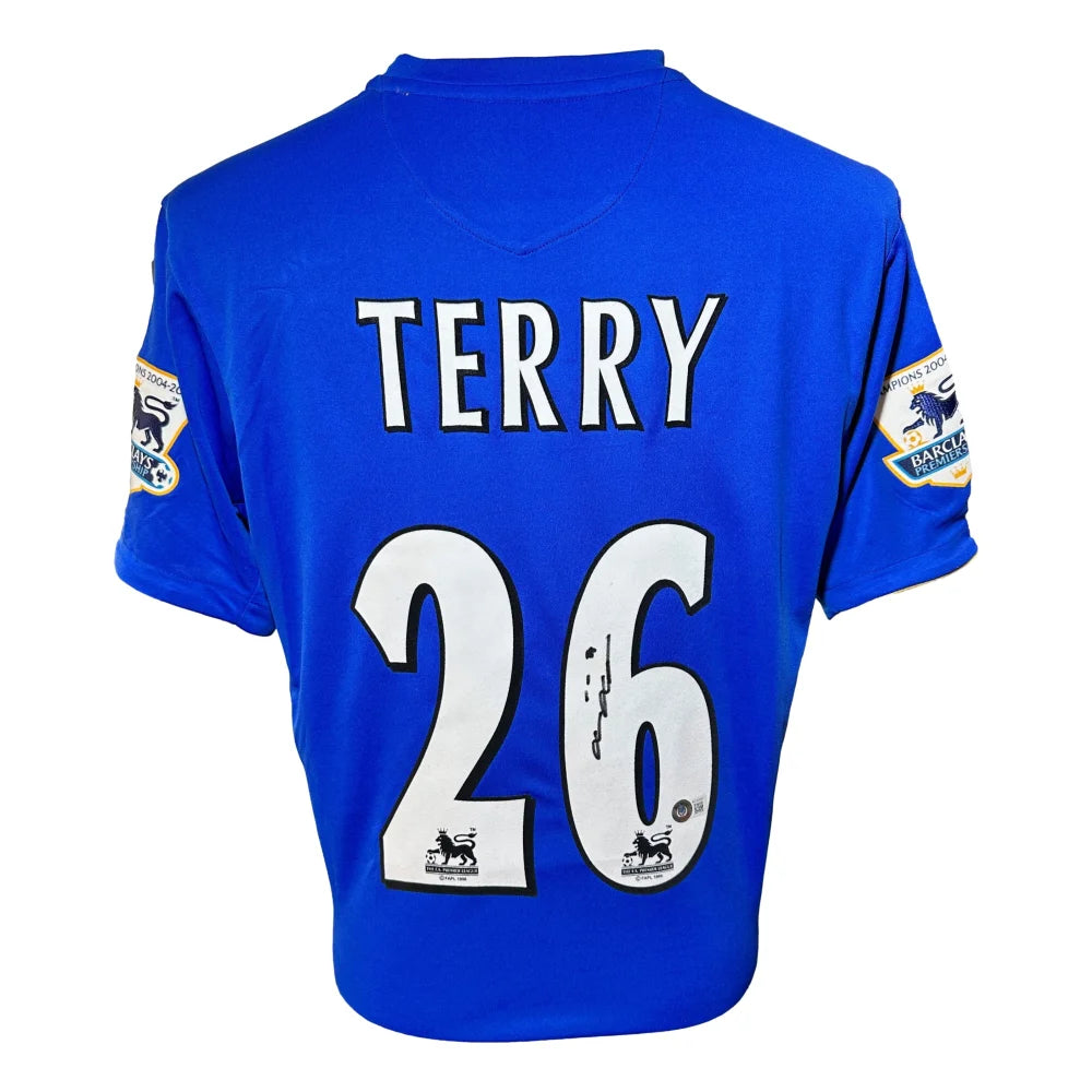 John Terry Chelsea Soccer Jersey BAS COA Signed Blue Nike