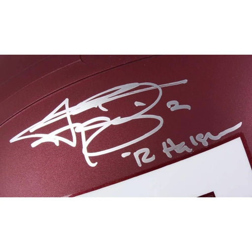 Johnny Manziel Signed Texas A&M Fs Helmet Inscribed ’Heisman’ Autograph COA JSA