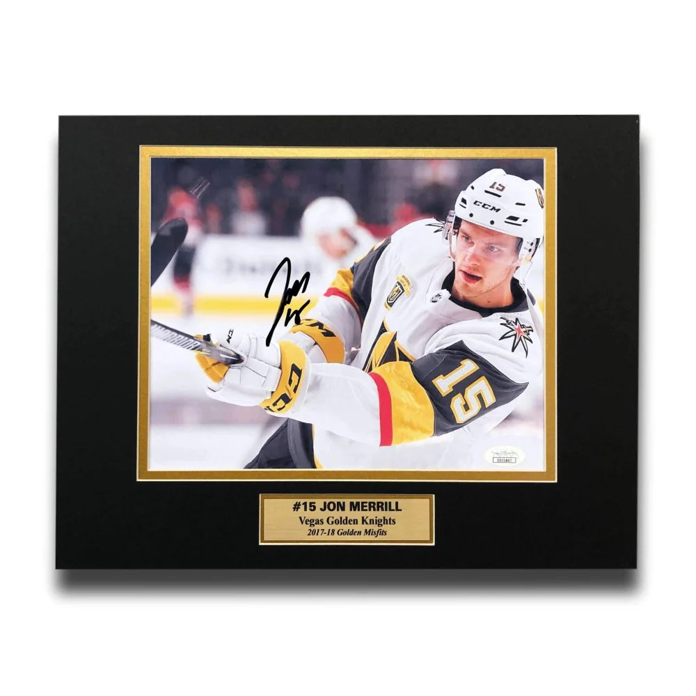 Jon Merrill Signed 8X10 Photo Collage JSA COA Autograph Vegas Golden Knights VGK