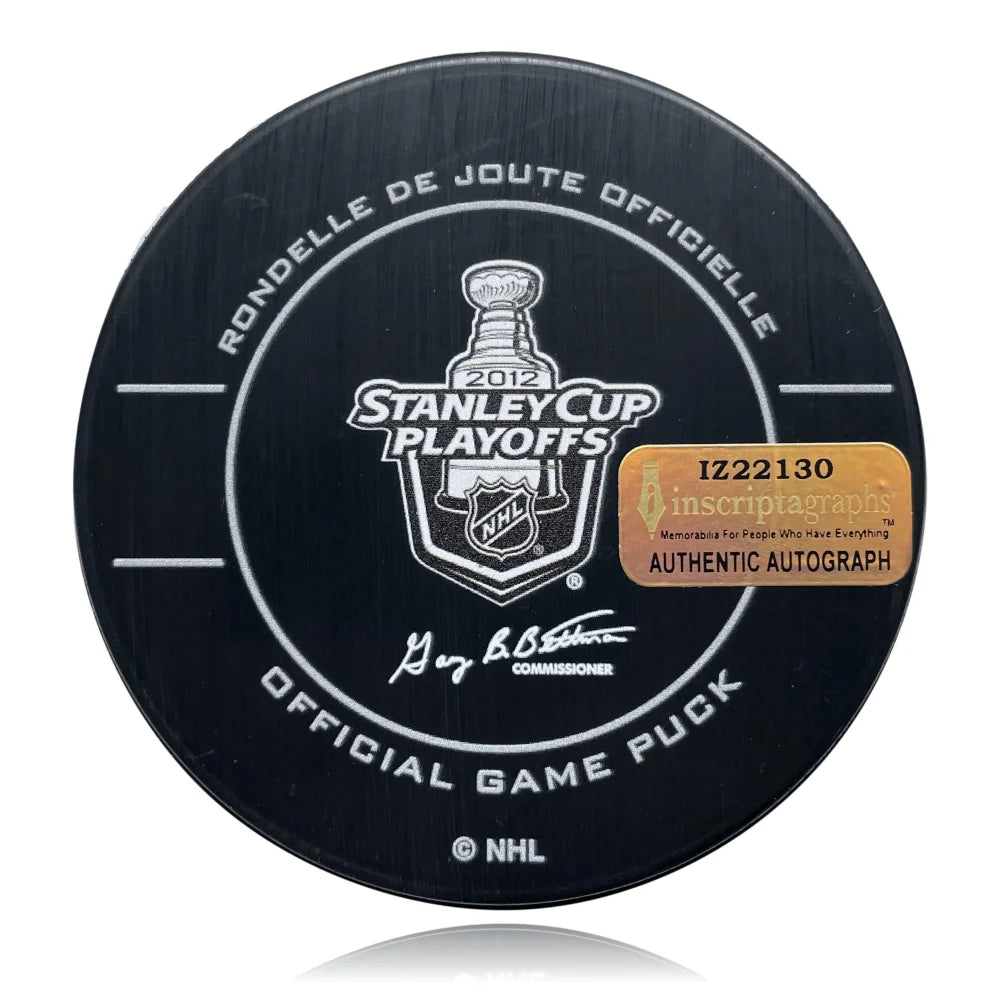 Jonathan Quick NHL Autographed Hockey Pucks for sale