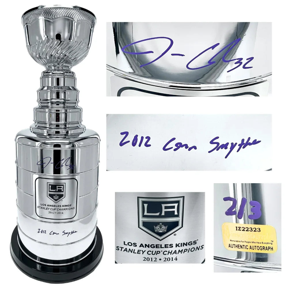 Jonathan Quick Autographed Stanley Cup Trophy #D/3 LA Kings IGM COA Signed Inscribed