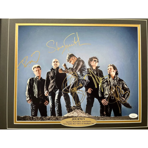 Journey Band Signed 11x14 Photo Framed JSA COA Schon Smith Valory Cain Pineda