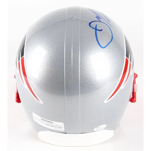 Julian Edelman Signed New England Patriots Helmet COA JSA