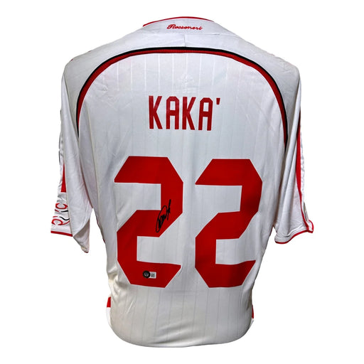 Kaka Autographed Milan Olympic Soccer Jersey BAS COA Signed Italy