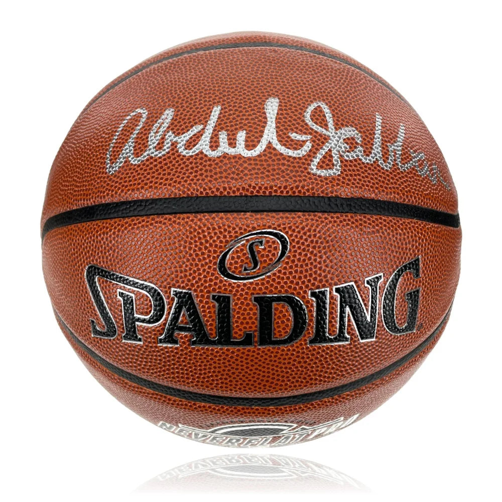 Kareem Abdul-Jabbar Autographed NBA Basketball JSA COA Signed LA Lakers Bucks