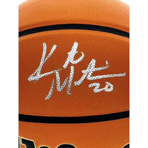 Kate Martin Signed Wilson Basketball Las Vegas Aces Iowa Hawkeyes COA Autographed