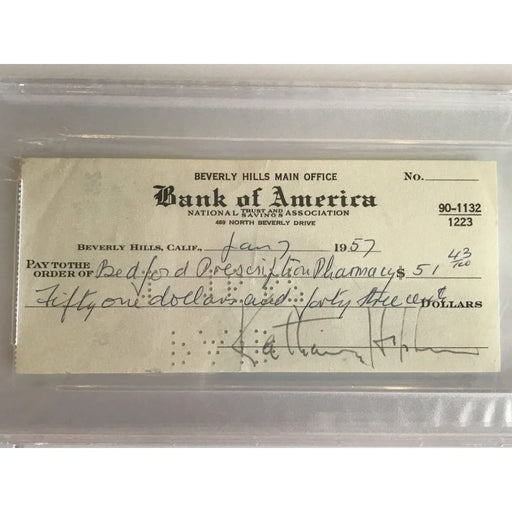 Katharine Hepburn Signed Check PSA/DNA COA Autograph Philadelphia Story