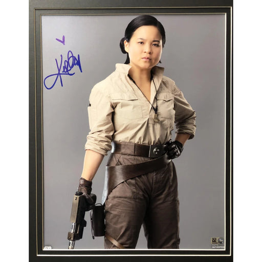 Kellie Marie Tran Signed Star Wars Mandalorian Rose Tico 11x14 Photo Framed Topps COA