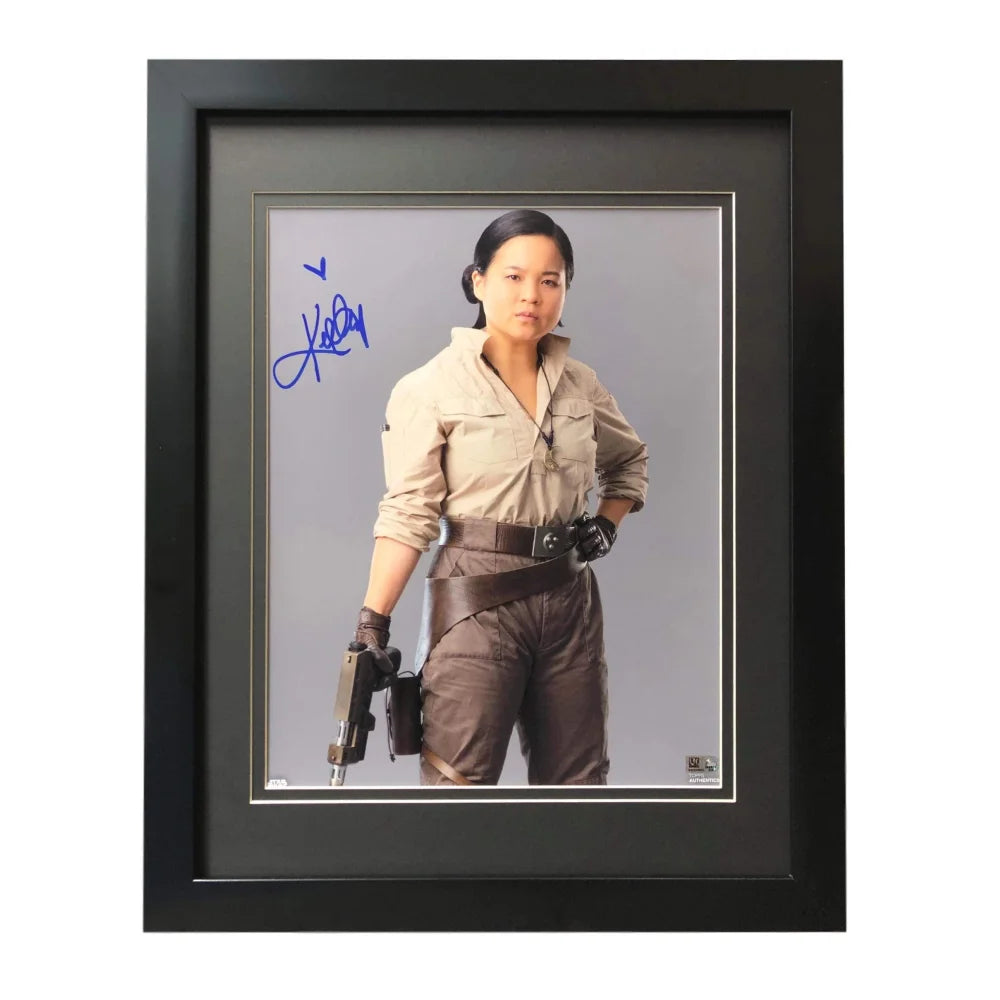 Kellie Marie Tran Signed Star Wars Mandalorian Rose Tico 11x14 Photo Framed Topps COA