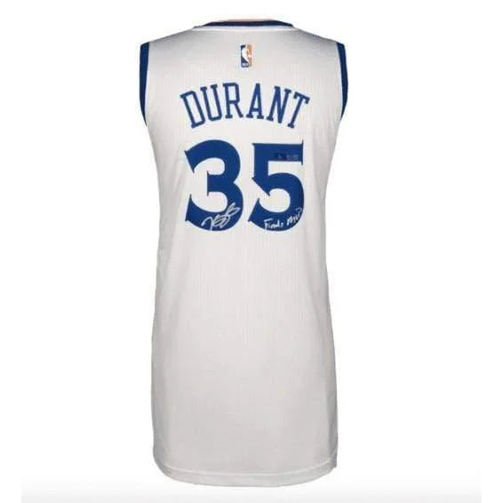 Kevin Durant Signed Warriors Jersey Inscribed ’Finals Mvp’ #D/135 COA Autograph