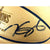 Kevin Durant Stephen Curry Klay Thompson Triple Signed Golden State Warriors Gold Basketball BAS COA