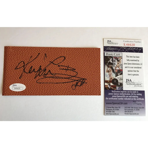 Kevin Love Brook Lopez Dual Signed 3X6 Autograph JSA COA Lakers Cavaliers Nets Cavs