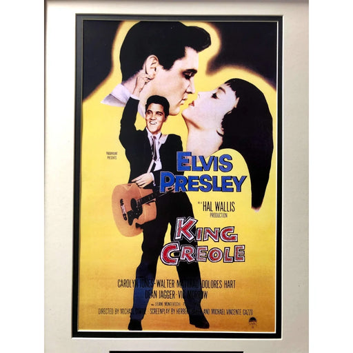 ’King Creole’ Presley Framed Collage W/ Facs Autograph COA