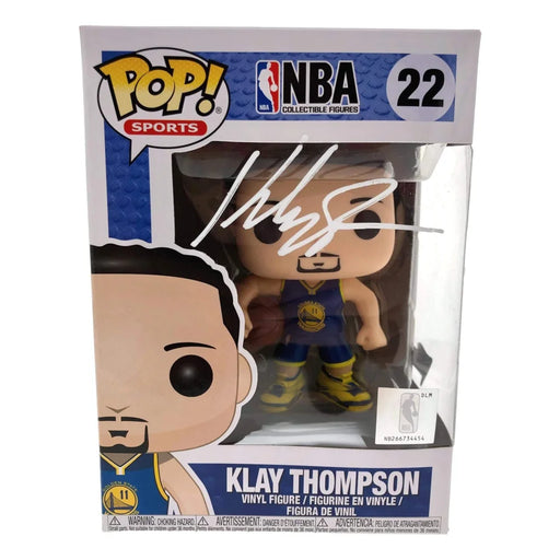 Klay Thompson Hand Signed Funko Pop #22 COA Golden State Warriors W