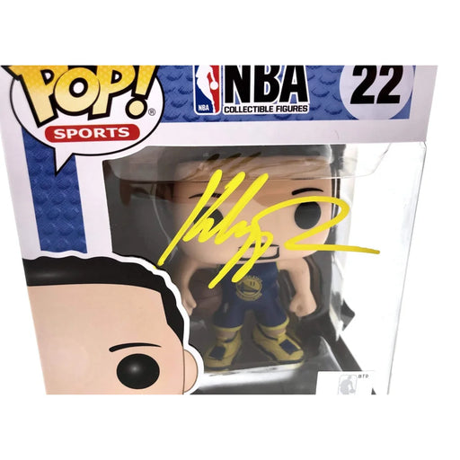 Klay Thompson Hand Signed Funko Pop #22 COA Golden State Warriors Y