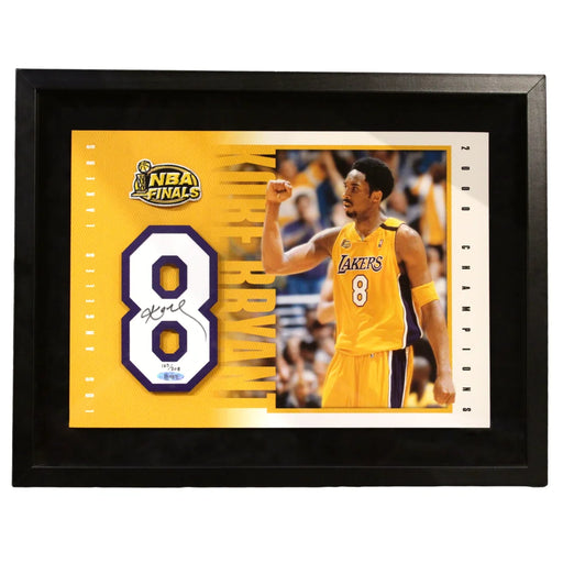 Kobe Bryant Autographed Los Angeles Lakers Jersey #8 Framed Photo UDA COA Signed