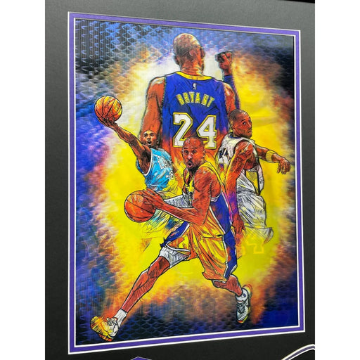 Kobe Bryant Framed 3D Photo Collage Los Angeles Lakers Un Signed