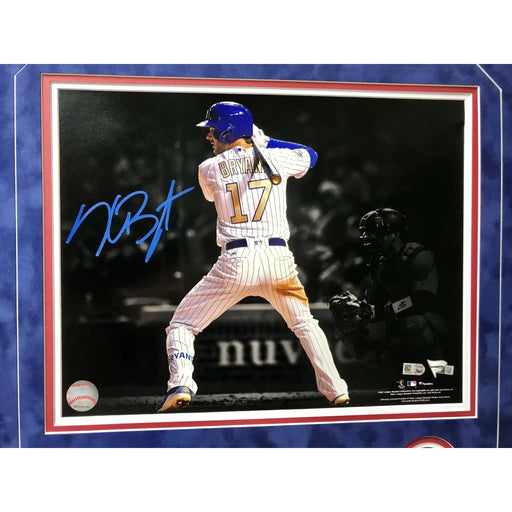 Kris Bryant Signed Cubs 11X14 Framed Photo COA MLB Chicago Autograph WS Champs