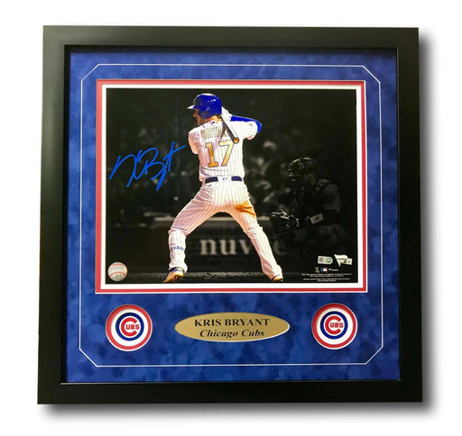 Kris Bryant Signed Cubs 11X14 Framed Photo COA MLB Chicago Autograph WS Champs