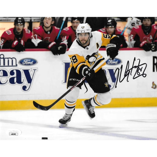 Kris Letang Autographed 8x10 Photo JSA COA Pittburgh Penguins 58 Signed Fast Ice